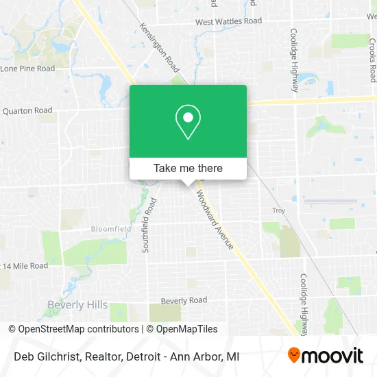 Deb Gilchrist, Realtor map