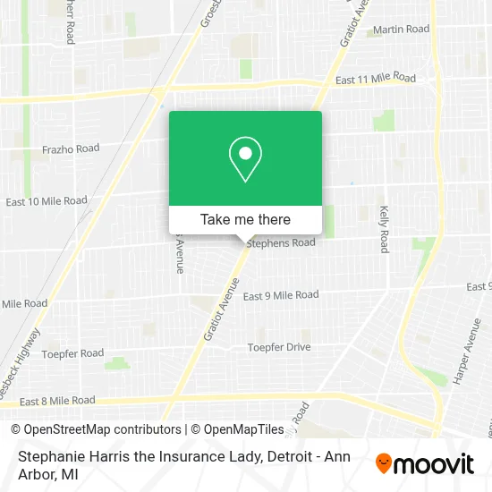 Stephanie Harris the Insurance Lady map