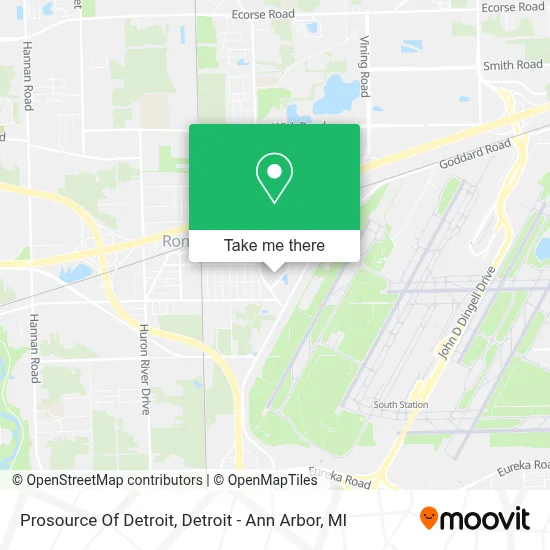 Prosource Of Detroit map