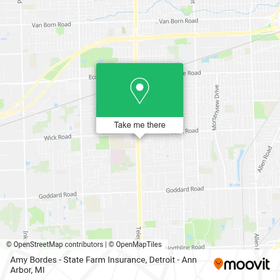 Amy Bordes - State Farm Insurance map