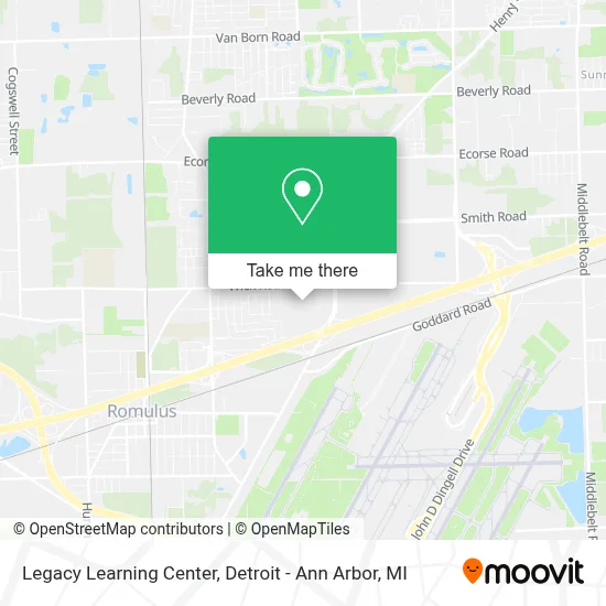 Legacy Learning Center map