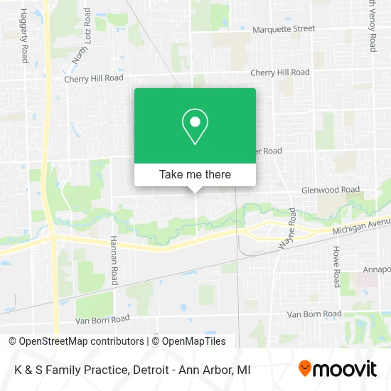 K & S Family Practice map
