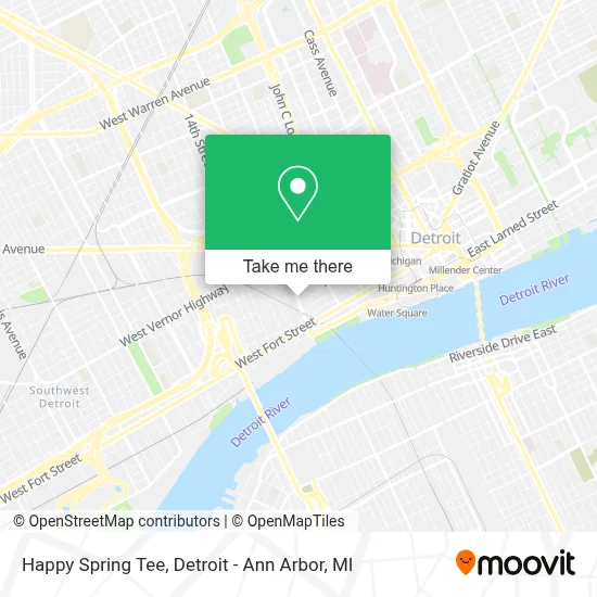 Happy Spring Tee map