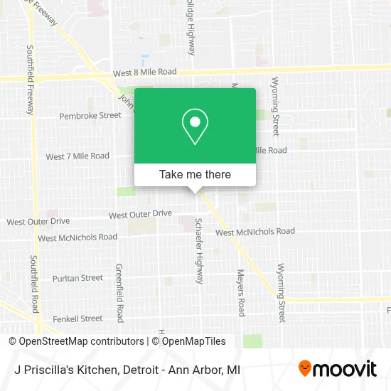 J Priscilla's Kitchen map