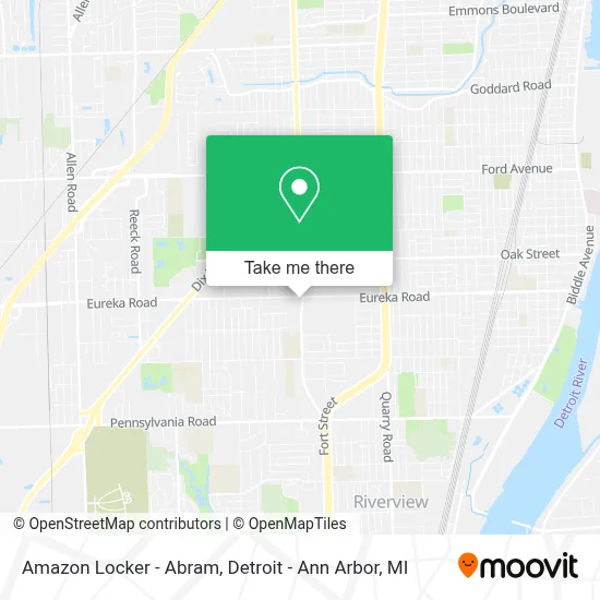 Amazon Locker - Abram map