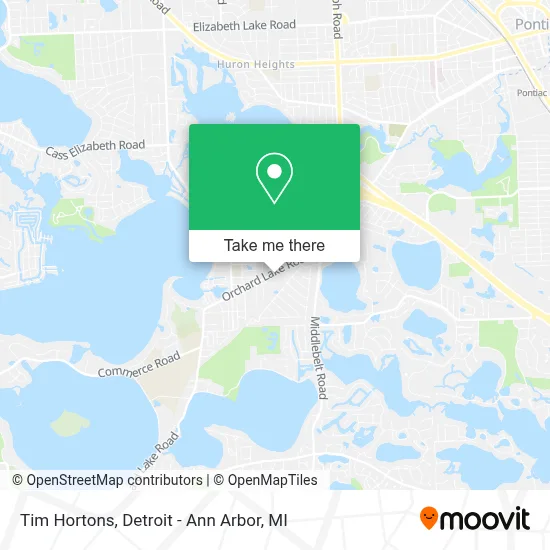 Tim Hortons map