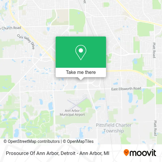 Prosource Of Ann Arbor map