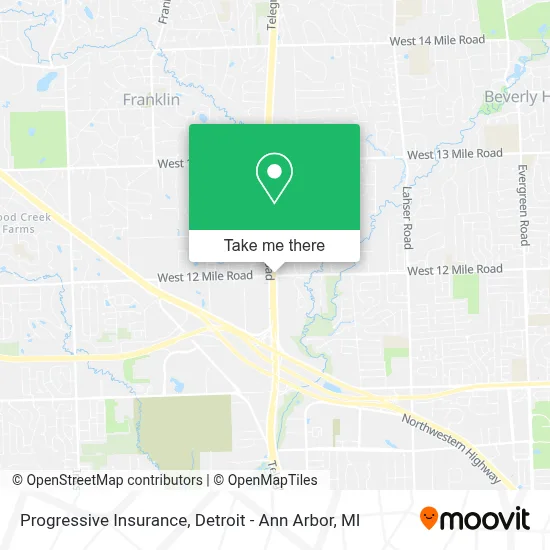 Progressive Insurance map