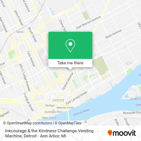 Inkcourage & the Kindness Challenge Vending Machine map