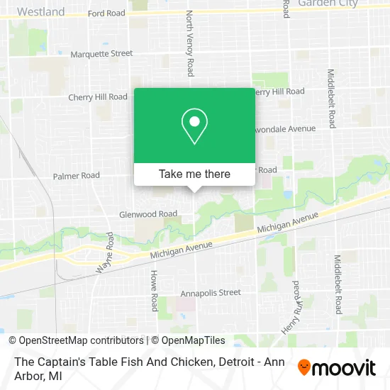 The Captain's Table Fish And Chicken map