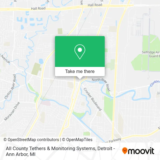 All County Tethers & Monitoring Systems map