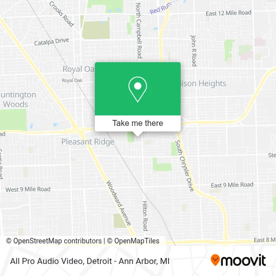 All Pro Audio Video map