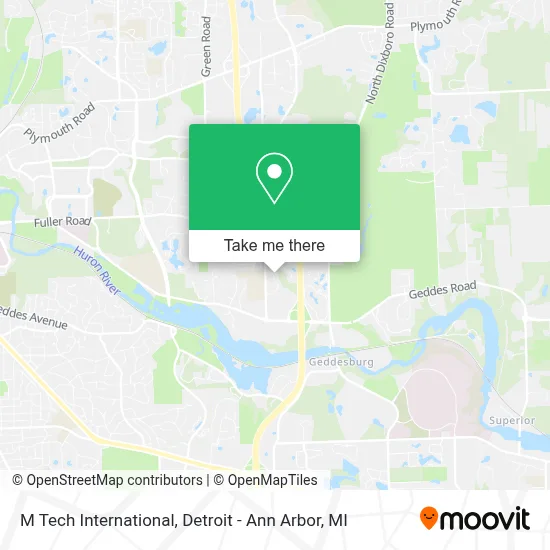M Tech International map