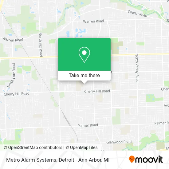Metro Alarm Systems map