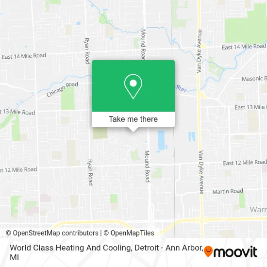 World Class Heating And Cooling map
