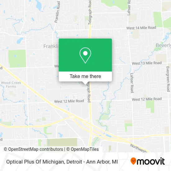 Optical Plus Of Michigan map