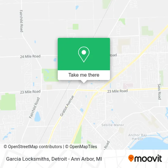 Garcia Locksmiths map