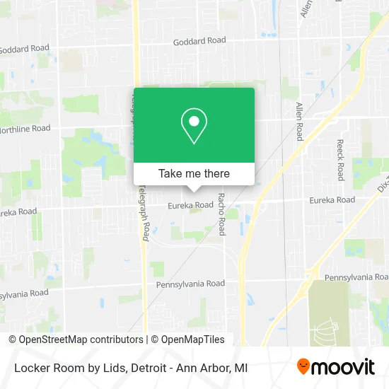 Locker Room by Lids map