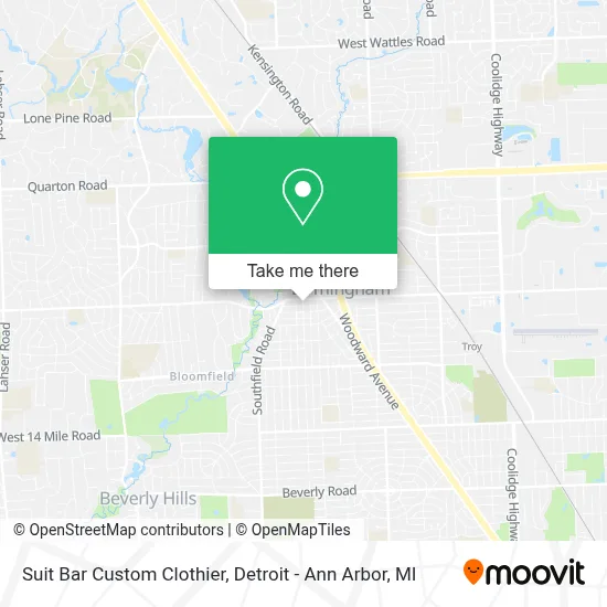 Suit Bar Custom Clothier map
