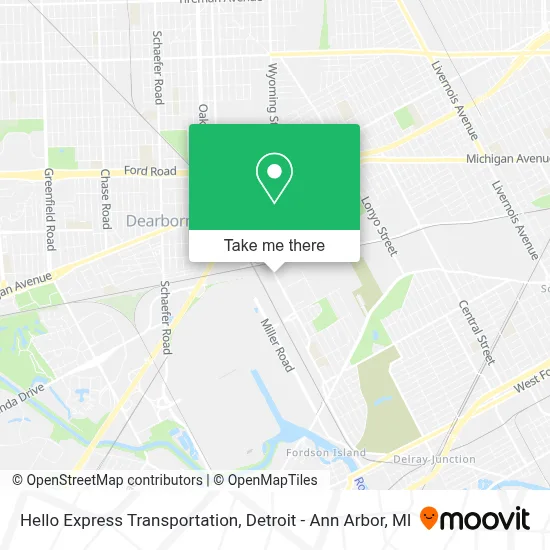 Hello Express Transportation map