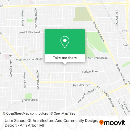 Udm School Of Architecture And Community Design map