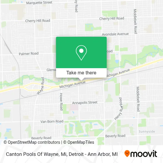 Canton Pools Of Wayne, Mi map
