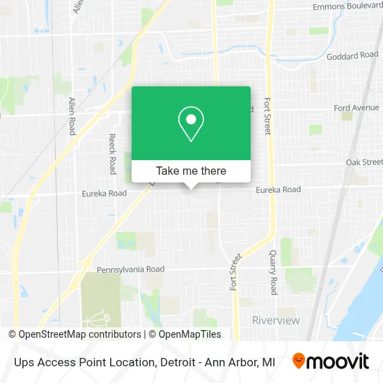 Ups Access Point Location map