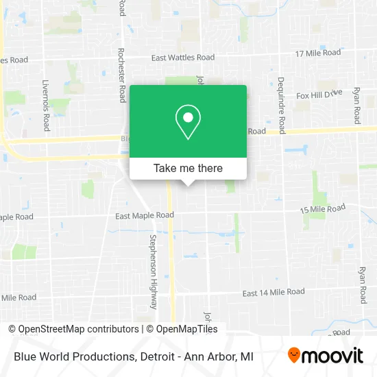 Blue World Productions map