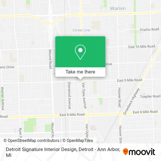 Detroit Signature Interior Design map