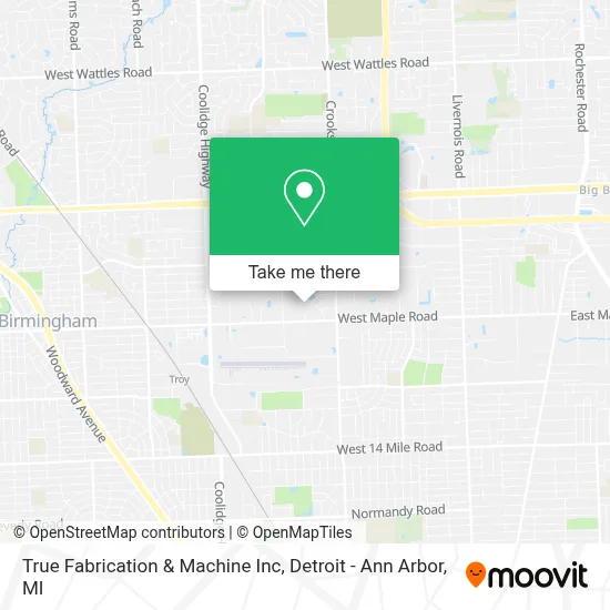 True Fabrication & Machine Inc map