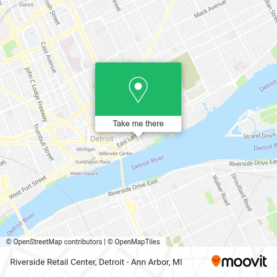 Riverside Retail Center map