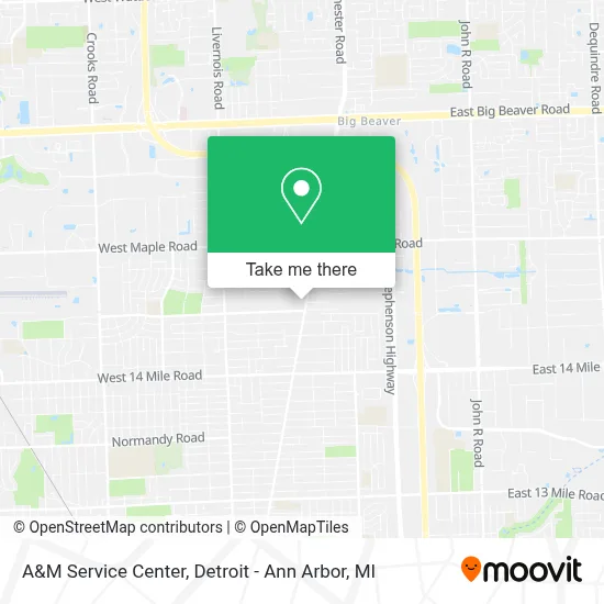 A&M Service Center map