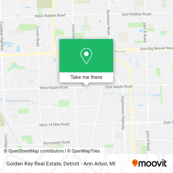 Golden Key Real Estate map