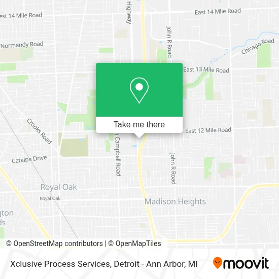 Xclusive Process Services map