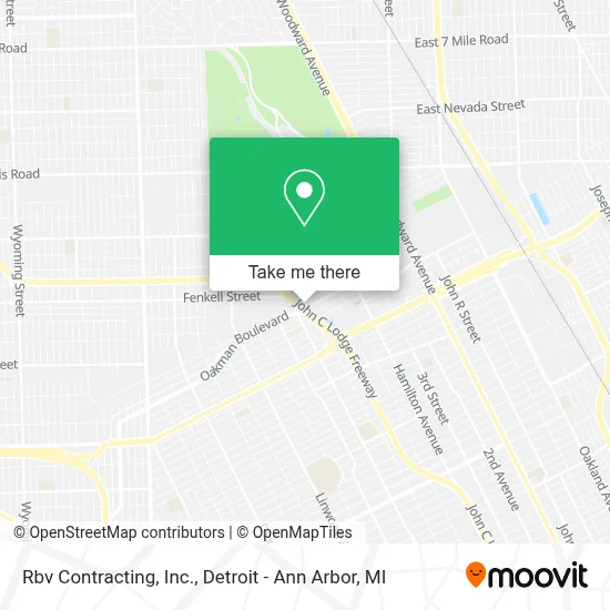 Rbv Contracting, Inc. map