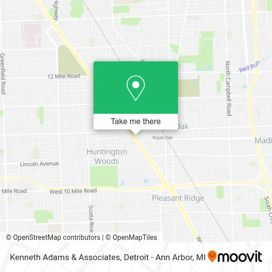 Kenneth Adams & Associates map