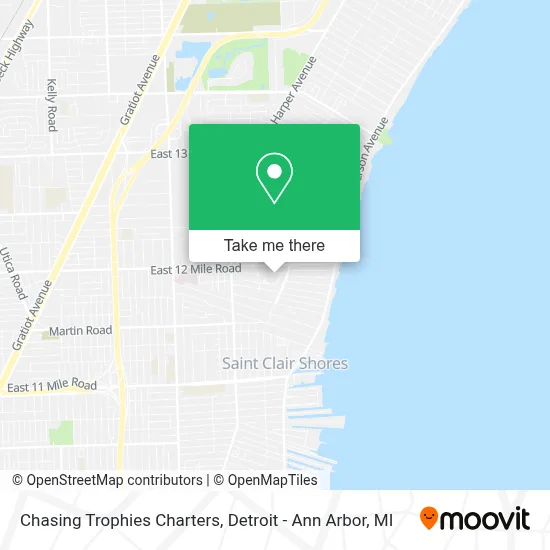 Chasing Trophies Charters map