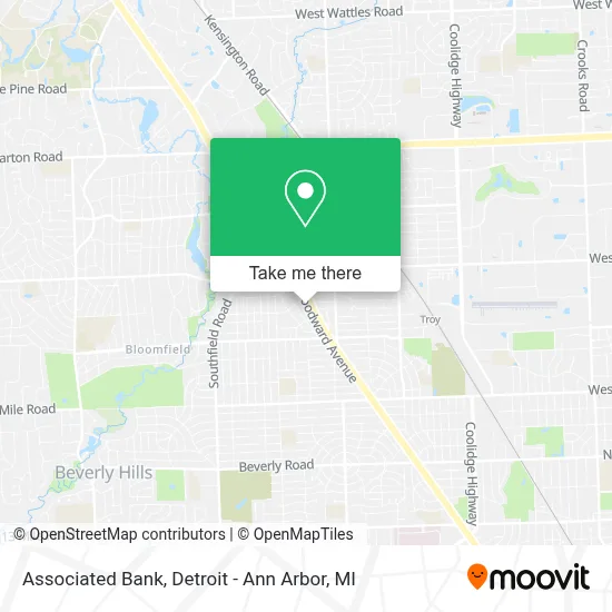 Associated Bank map