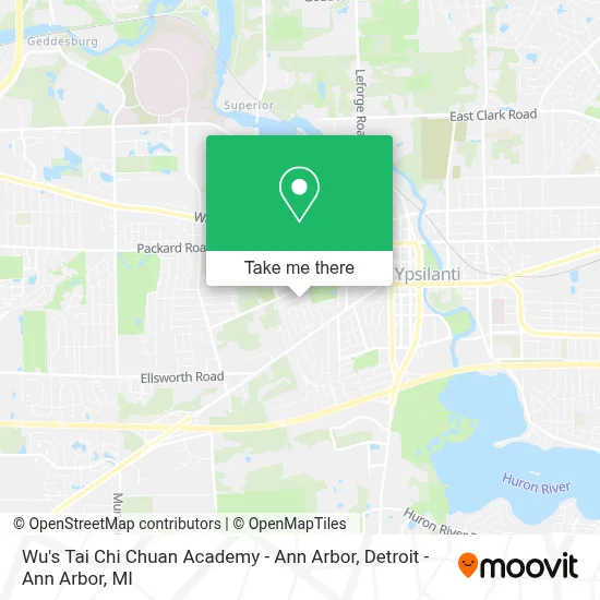 Wu's Tai Chi Chuan Academy - Ann Arbor map