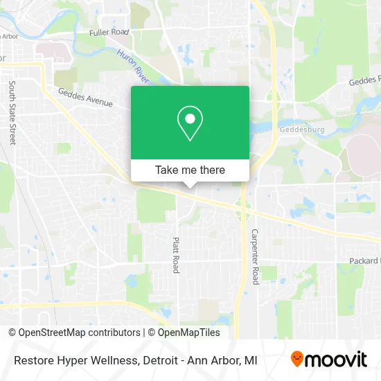 Restore Hyper Wellness map