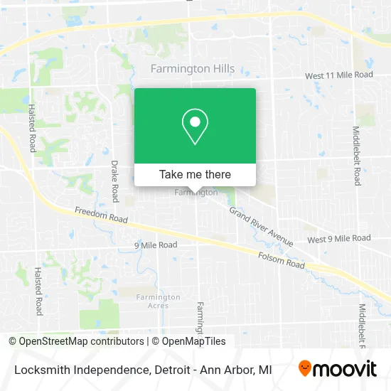 Locksmith Independence map
