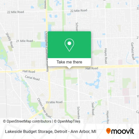 Lakeside Budget Storage map