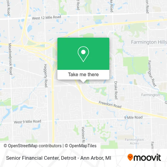 Senior Financial Center map