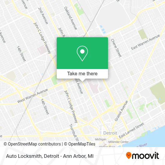 Auto Locksmith map