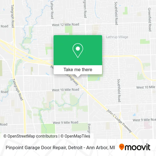 Pinpoint Garage Door Repair map