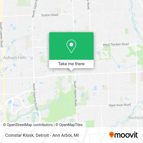Coinstar Kiosk map
