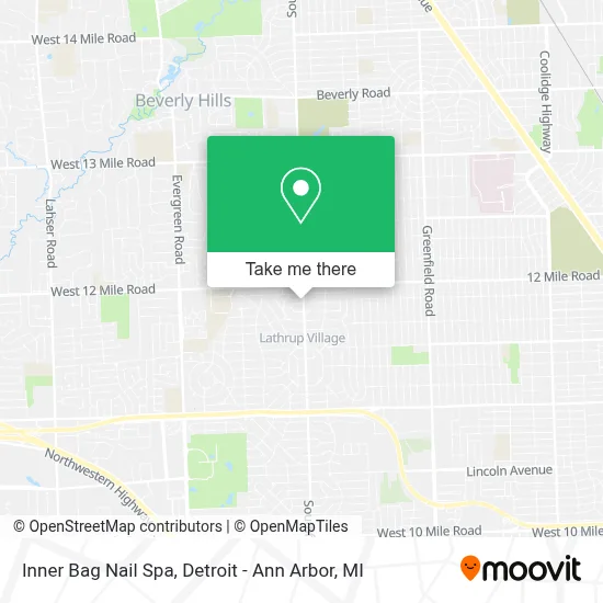 Inner Bag Nail Spa map