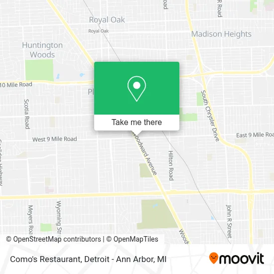 Como's Restaurant map