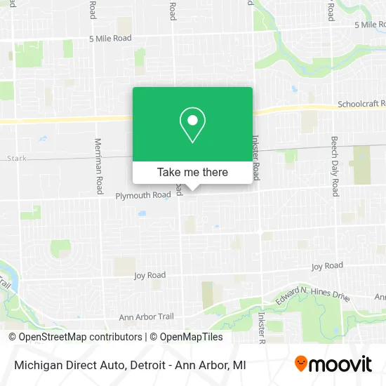 Michigan Direct Auto map