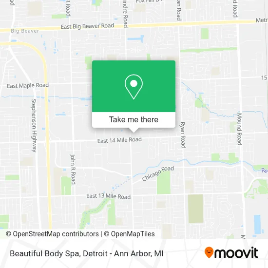 Beautiful Body Spa map